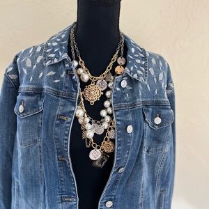 Chico’s Denim Jacket!! Beautiful design with a lot of style